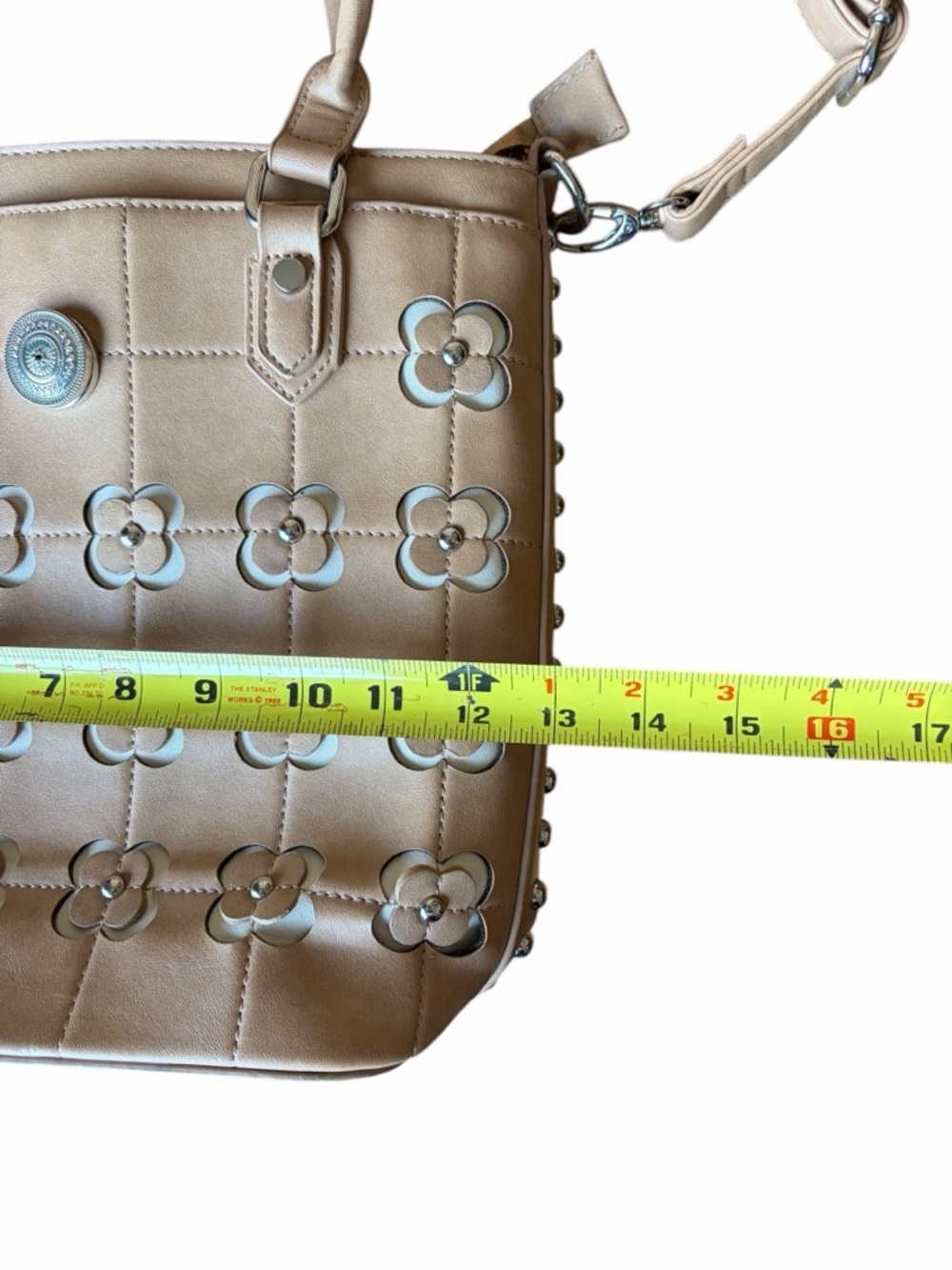 Cottagecore Floral Shoulder Bag Beige Retro Flower Purse Retired & Rare Boho - Picture 8 of 16
